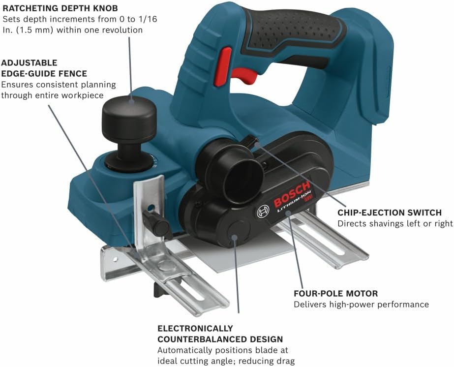 Bosch 18V Planer (Bare Tool) PLH181B