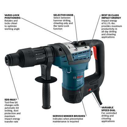 Bosch 1-9/16" SDS-max® Rotary Hammer RH540M