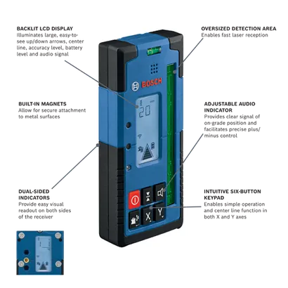 Bosch LR40G Green Laser Receiver LR40G