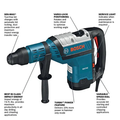 Bosch 1-3/4" SDS-max® Combination Hammer RH745