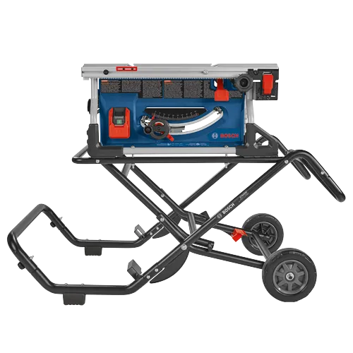 Bosch 15 Amp 10-Inch Jobsite Table Saw with Gravity Rise Wheeled Stand GTS15-10