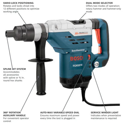 Bosch 1-5/8" Spline Combination Hammer 11265EVS