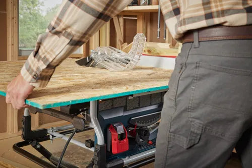 Bosch 15 Amp 10-Inch Jobsite Table Saw with Gravity Rise Wheeled Stand GTS15-10