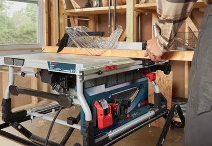 Bosch 15 Amp 10-Inch Jobsite Table Saw with Gravity Rise Wheeled Stand GTS15-10