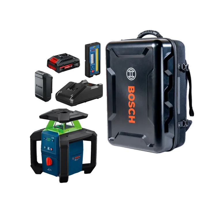 Bosch Rotary Laser with GBP21-17 Backpack GRL18V-34P