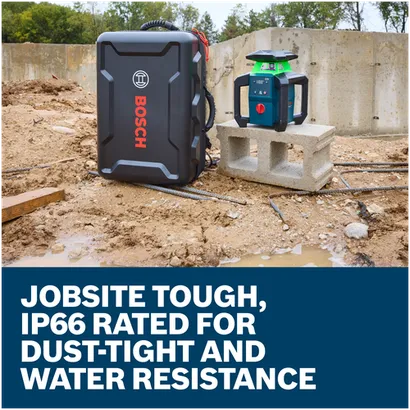 Bosch Rotary Laser with GBP21-17 Backpack GRL18V-34P