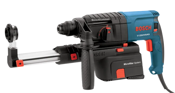 Bosch 3/4" SDS-plus® Rotary Hammer, Pistol Grip w/ Dust Collection 11250VSRD